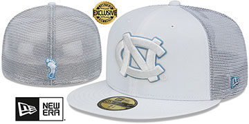 North Carolina 'TEAM-BASIC TRUCKER' White Fitted Hat by New Era