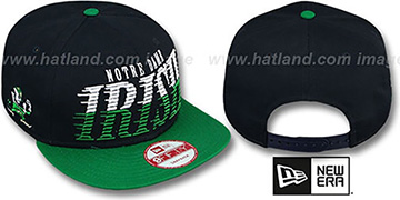 Notre Dame 'SAILTIP SNAPBACK' Navy-Green Hat by New Era