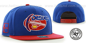 Nuggets SURE-SHOT SNAPBACK Royal-Red Hat by Twins 47 Brand