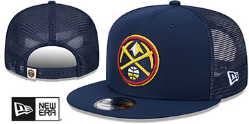 Nuggets TEAM-BASIC TRUCKER SNAPBACK Navy Hat by New Era