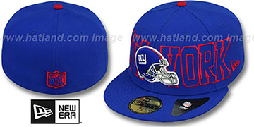 NY Giants 'NFL WRAP-IT-UP' Royal Fitted Hat by New Era