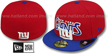 NY Giants PROFILIN Red-Royal Fitted Hat by New Era