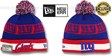 NY Giants REPEATER SCRIPT Knit Beanie Hat by New Era