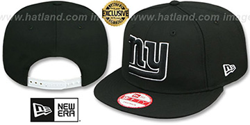 NY Giants 'TEAM-BASIC SNAPBACK' Black-White Hat by New Era