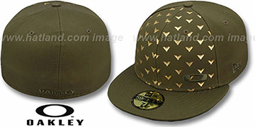 Oakley 'REPEAT WING' Olive Fitted Hat by New Era