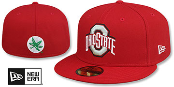 Ohio State 'NCAA TEAM-BASIC' Red Fitted Hat by New Era