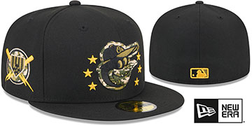 Orioles 2024 ARMED FORCES STARS N STRIPES Hat by New Era