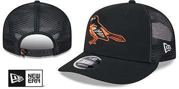 Orioles COOP LOW-CROWN TRUCKER SNAPBACK Black Hat by New Era