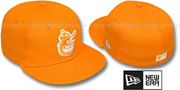 Orioles COOP 'SOLID FASHION' Orange-White Fitted Hat by New Era