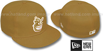 Orioles COOP 'SOLID FASHION' Wheat-White Fitted Hat by New Era