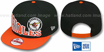 Orioles COOP STOKED SNAPBACK Black-Orange Hat by New Era