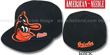 Orioles GETTIN BIG Black Fitted Hat by American Needle