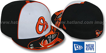 Orioles 'HFVL BIGBOY' White-Black Fitted Hat by New Era