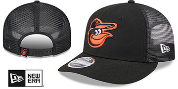 Orioles LOW-CROWN TRUCKER SNAPBACK Black Hat by New Era