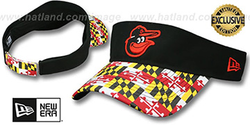 Orioles 'MARYLAND FLAG VISOR' Black-Flag by New Era