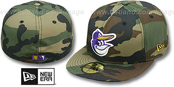 Orioles 'RAVENFLAGE' Woodland Fitted Hat by New Era