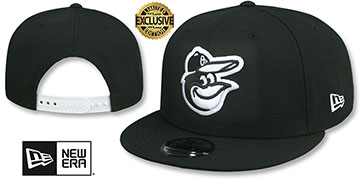 Orioles TEAM-BASIC SNAPBACK Black-White Hat by New Era