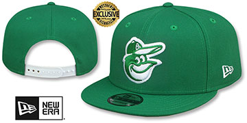 Orioles 'TEAM-BASIC SNAPBACK' Kelly-White Hat by New Era