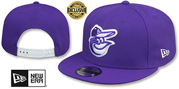 Orioles 'TEAM-BASIC SNAPBACK' Purple-White Hat by New Era