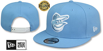 Orioles TEAM-BASIC SNAPBACK Sky-White Hat by New Era