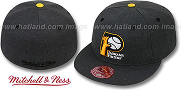 Pacers GREY HEDGEHOG Fitted Hat by Mitchell and Ness