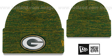 Packers 'BEVEL' Green-Gold Knit Beanie Hat by New Era