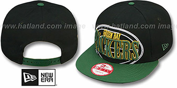 Packers 'THROUGH SNAPBACK' Black-Green Hat by New Era