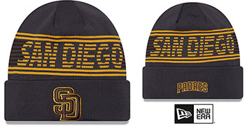 Padres 24-25 SPORT-KNIT Charcoal Beanie Hat by New Era