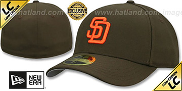 Padres LOW-CROWN 1985-90 COOPERSTOWN Fitted Hat by New Era