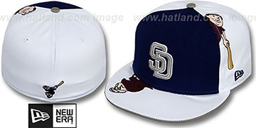 Padres 'ORLANTIC-3' Navy-White Fitted Hat by New Era