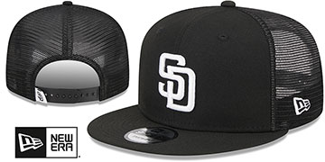 Padres 'TEAM-BASIC TRUCKER SNAPBACK' Black-White Hat by New Era