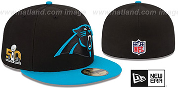 Panthers NFL SUPER BOWL 50 Fitted Hat by New Era