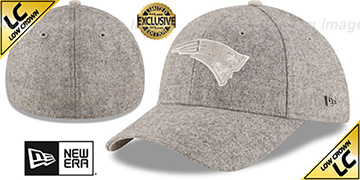 Patriots 'EK MELTON FABRIC MIX' Grey Hat by New Era