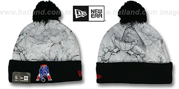 Patriots 'MARBLE' Knit Beanie Hat by New Era