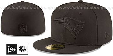 Patriots 'NFL TEAM-BASIC BLACKOUT' Fitted Hat by New Era