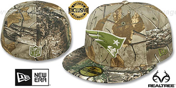 Patriots NFL TEAM-BASIC Realtree Camo Fitted Hat by New Era