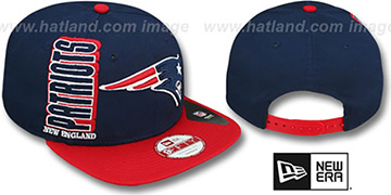 Patriots 'RALLYMARK SNAPBACK' Navy-Red Hat by New Era