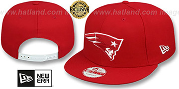 Patriots 'TEAM-BASIC SNAPBACK' Red-White Hat by New Era