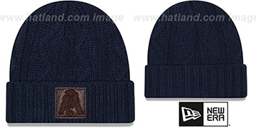 Patriots 'THROWBACK OHANA' Navy Knit Beanie Hat by New Era