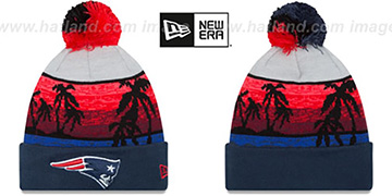 Patriots 'WINTER BEACHIN' Knit Beanie Hat by New Era