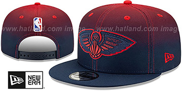 Pelicans BACK HALF FADE SNAPBACK Hat by New Era