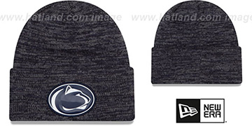 Penn State BEVEL Navy-Grey Knit Beanie Hat by New Era