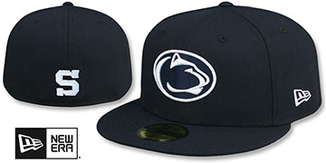 Penn State NCAA TEAM-BASIC - 2 Navy Fitted Hat by New Era