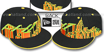 Philadelphia 'PHI BLOCK CITY-SKYLINE' Rasta Fitted Hat by New Era