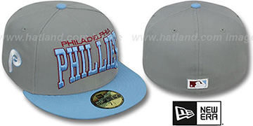 Phillies COOP PRO-ARCH Grey-Sky Fitted Hat by New Era