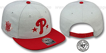 Phillies COOP SATCHEL SNAPBACK Adjustable Hat by Twins 47 Brand