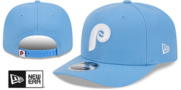 Phillies COOPERSTOWN STRETCH-SNAP Sky Hat by New Era