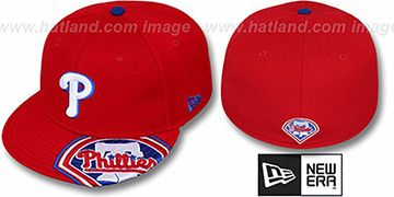 Phillies 'DEVAZOR' Red Fitted Hat by New Era