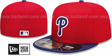 Phillies 'MLB DIAMOND ERA' 59FIFTY Red-Royal BP Hat by New Era