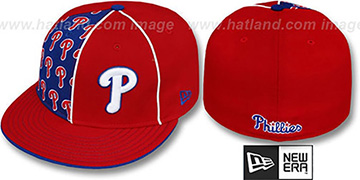 Phillies MULTIPLY Red-Royal Fitted Hat by New Era